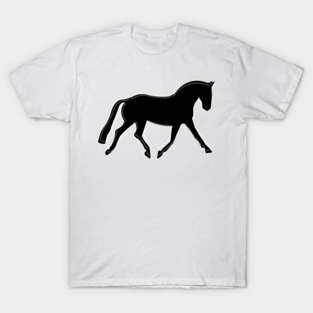 Dressage Horse T-Shirt by DickinsonDesign